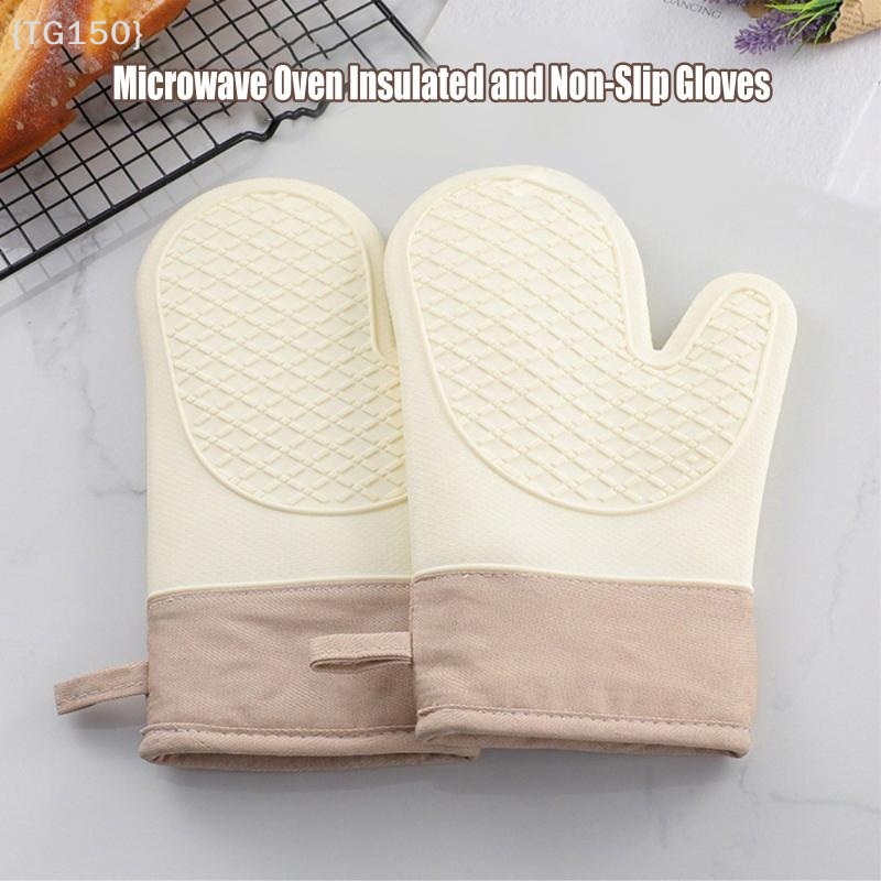 Oven Mitt Silicone - 【TG150】Silicone Heat-insulating Gloves,Non-slip,High-temperature Resistant,Heat-resistant Gloves, Kitchen