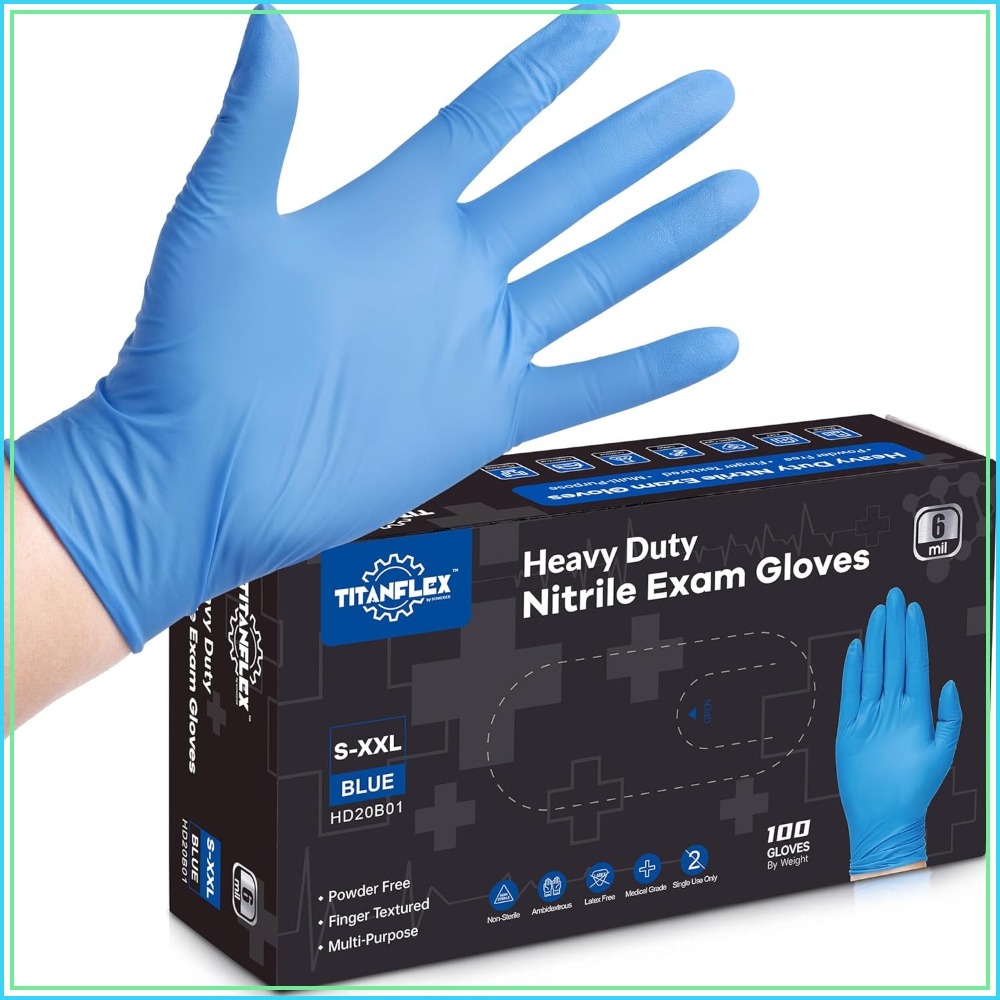 Heavy Duty Nitrile Exam Gloves - Exam Glove Nitrile reseña y precio