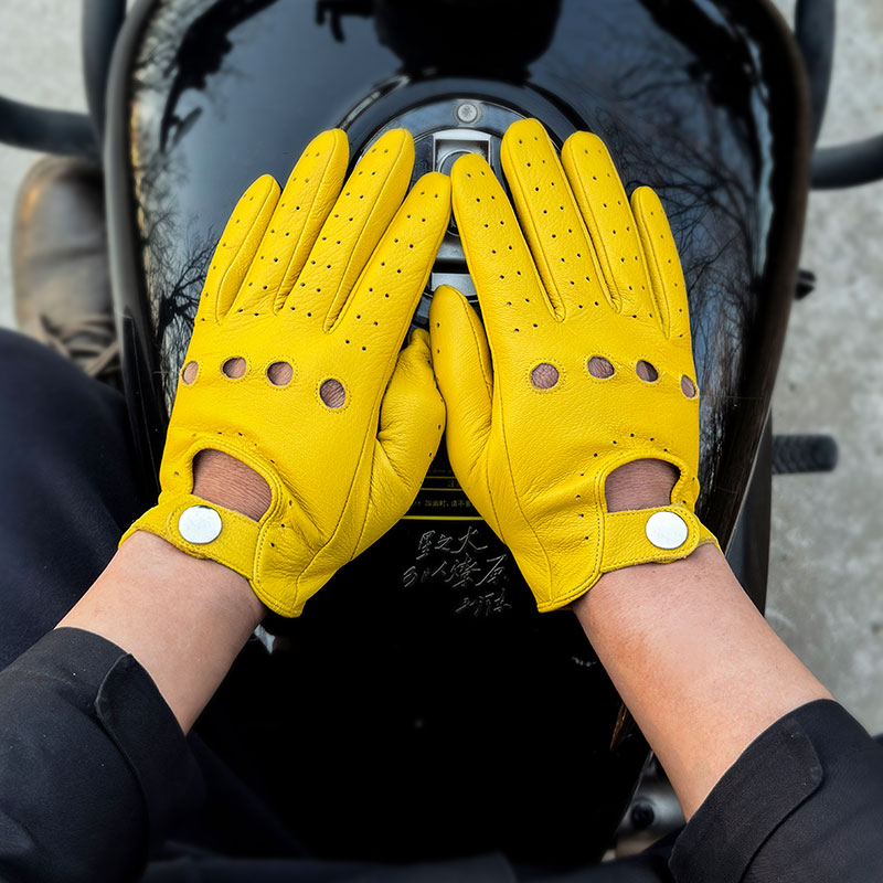 Genuine Leather Gloves for Men - Leather Driving Glove reseña y precio