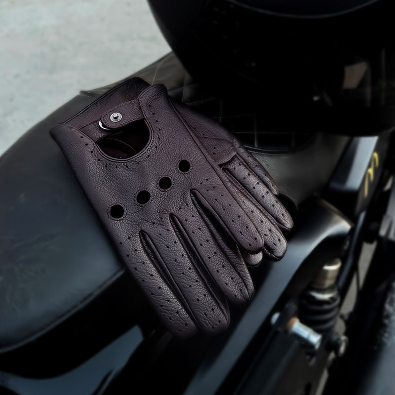 Genuine Leather Gloves for Men - Leather Driving Glove reseña y precio