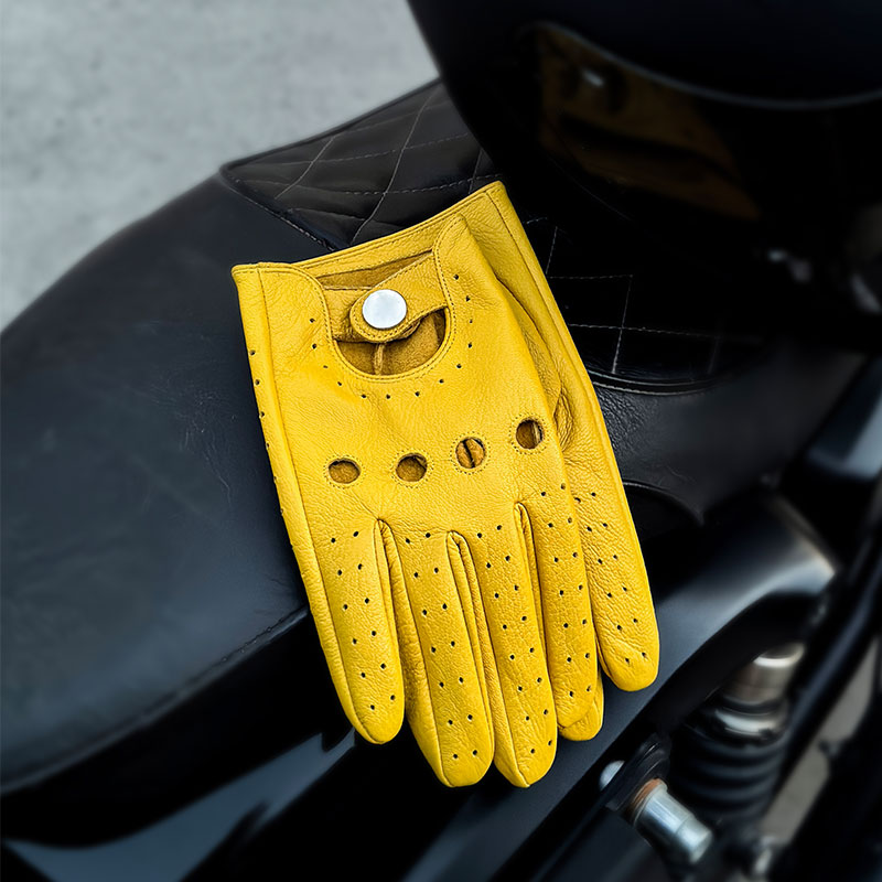Genuine Leather Gloves for Men - Leather Driving Glove reseña y precio