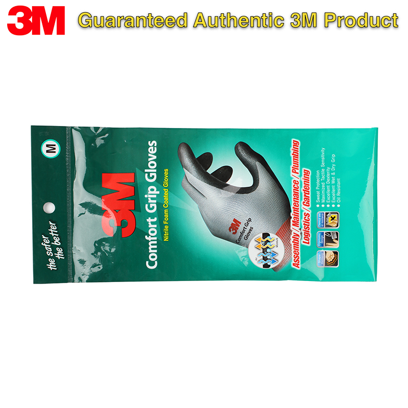 3M Work Gloves Comfort Grip We - Nitrile Mechanic Glove reseña y precio