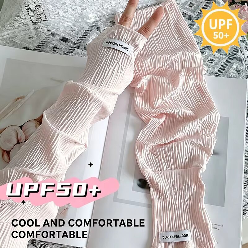 Summer Loose Ice Silk Uv Prote - Fingerless Glove Knit reseña y precio