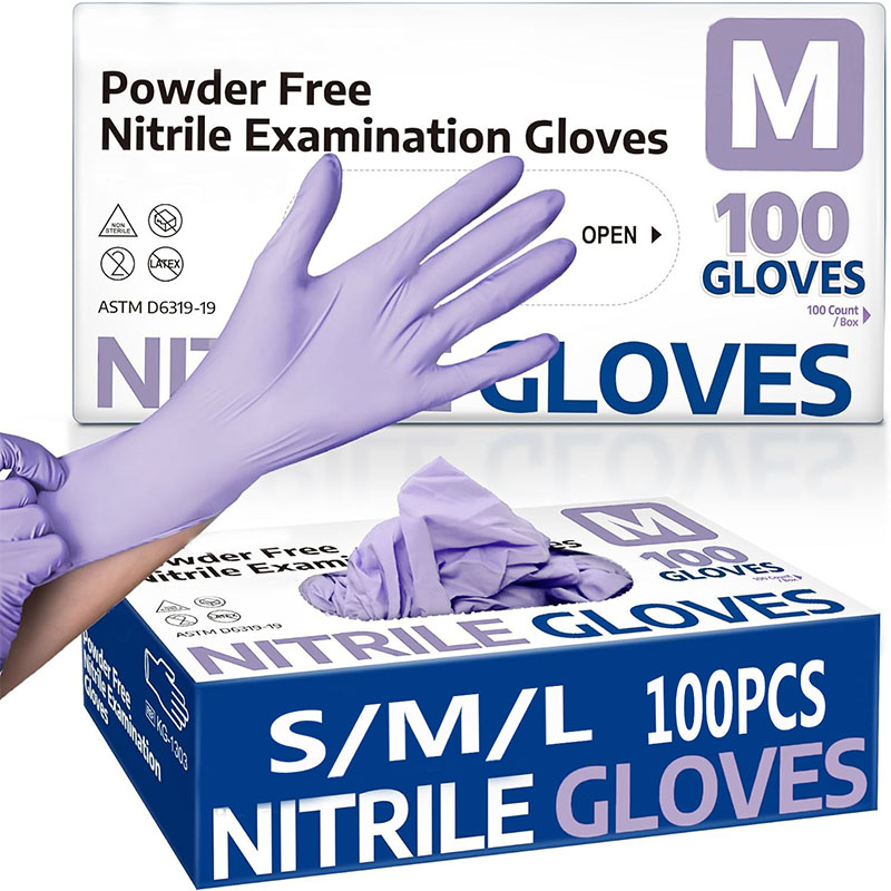 10/20/50/100PCS Purple Disposa - Nitrile Mechanic Glove reseña y precio