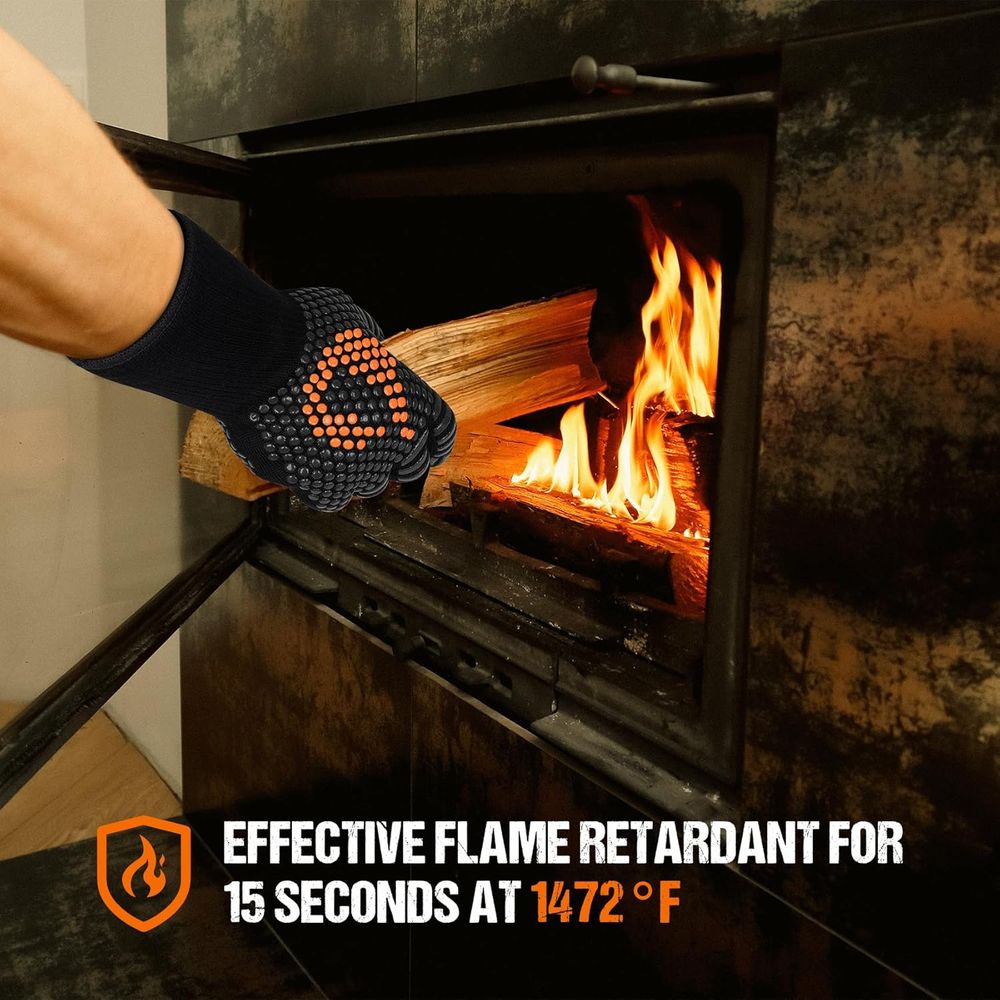 Heat Resistant Grill Gloves fo - Heat Resistant Glove reseña y precio