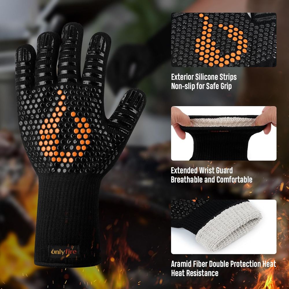 Heat Resistant Grill Gloves fo - Heat Resistant Glove reseña y precio