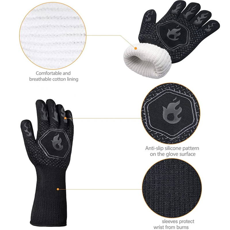 1 Pair Oven Gloves, Oven Mitts - Heat Resistant Glove reseña y precio