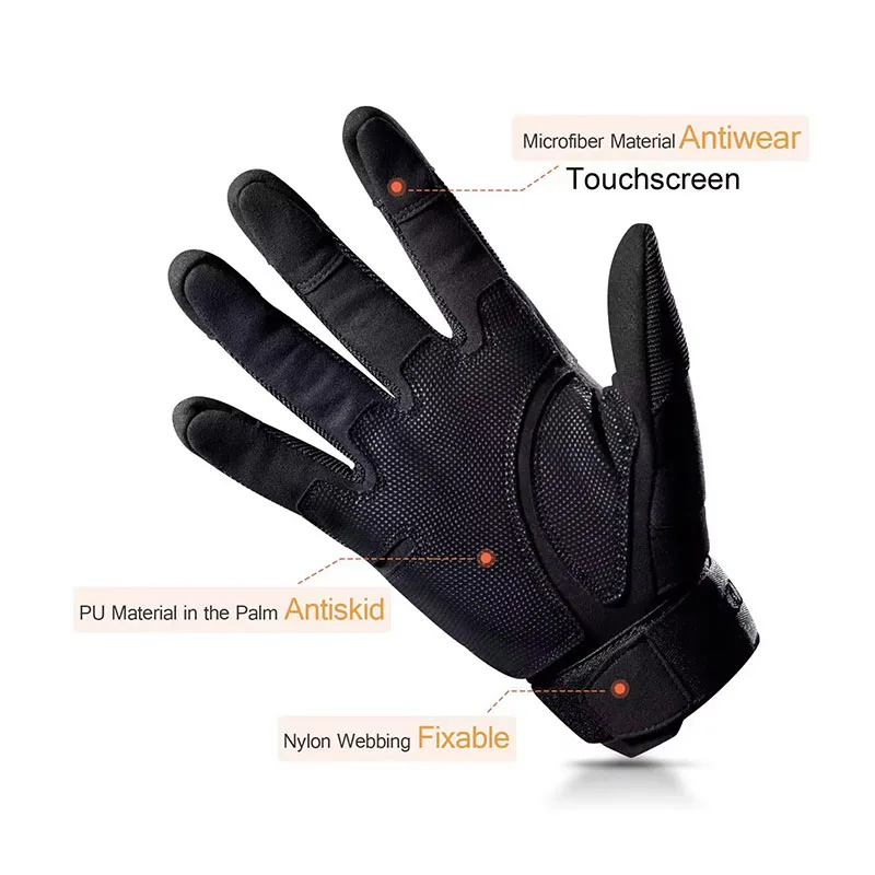 Men's Full Finger Tactical Glo - Motorcycle Glove Knuckle reseña y precio