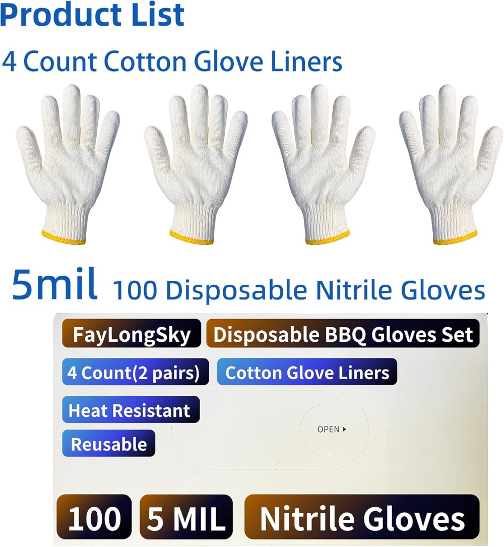 Heat Resistant BBQ Gloves: 4 R - Heat Resistant Glove reseña y precio