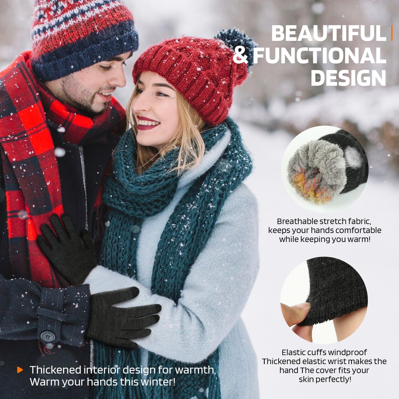 1-5Pairs Winter Outdoor Sports - Magic Touch Glove reseña y precio