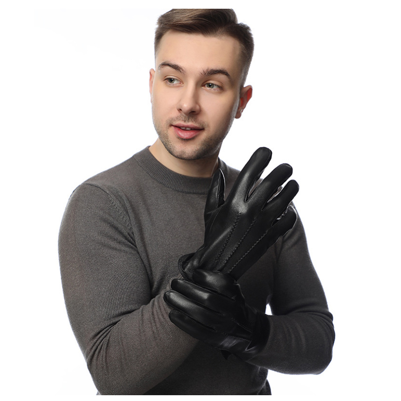 Winter Genuine Sheepskin Leath - Wool Glove Lined reseña y precio