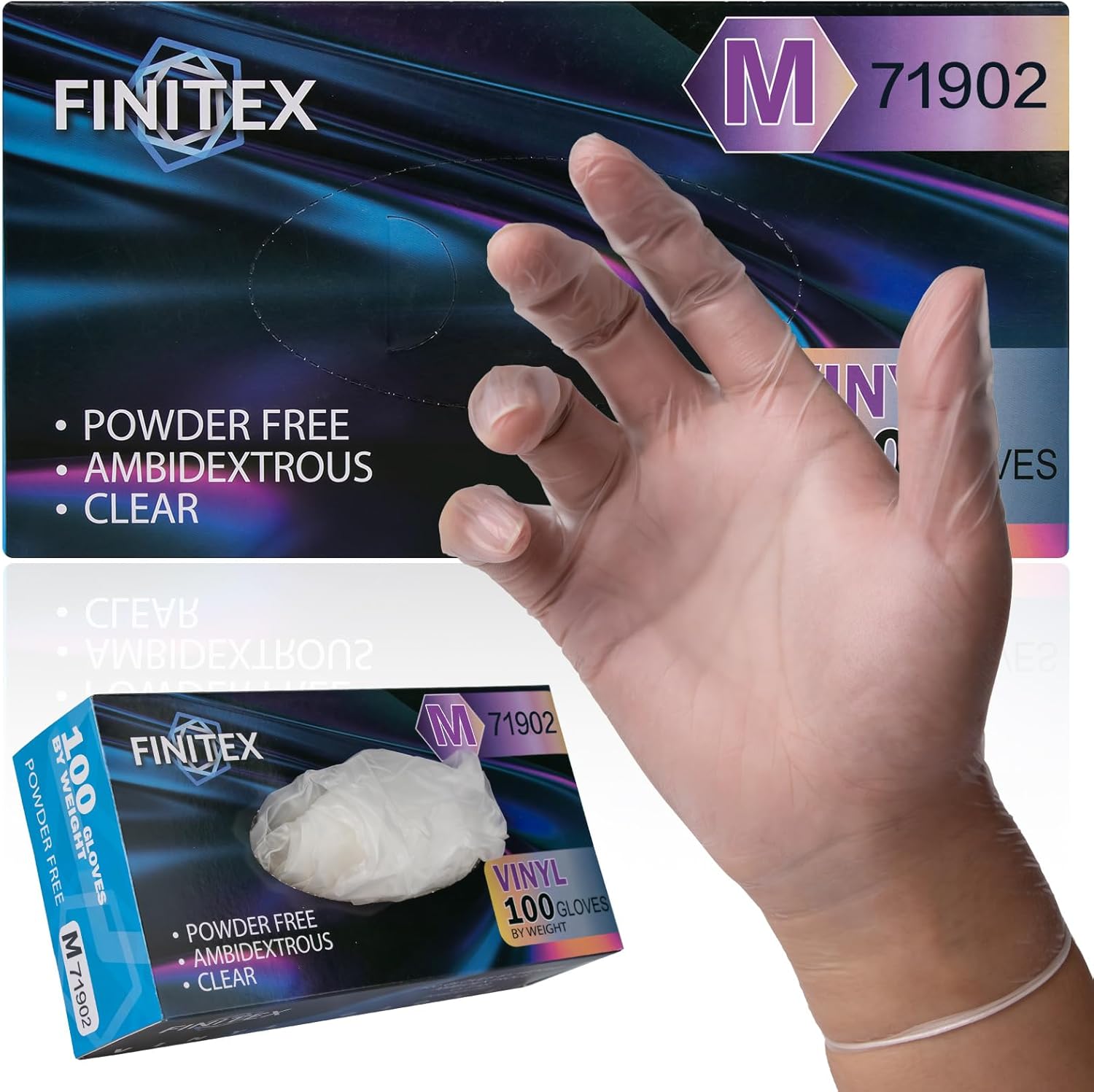 Clear Vinyl Gloves Disposable  - Exam Glove Nitrile reseña y precio