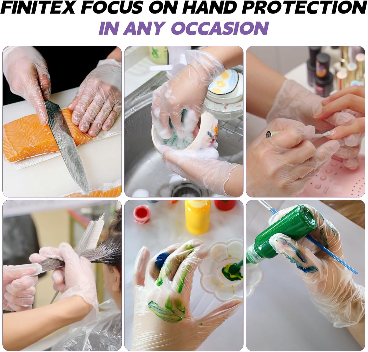 Clear Vinyl Gloves Disposable  - Exam Glove Nitrile reseña y precio