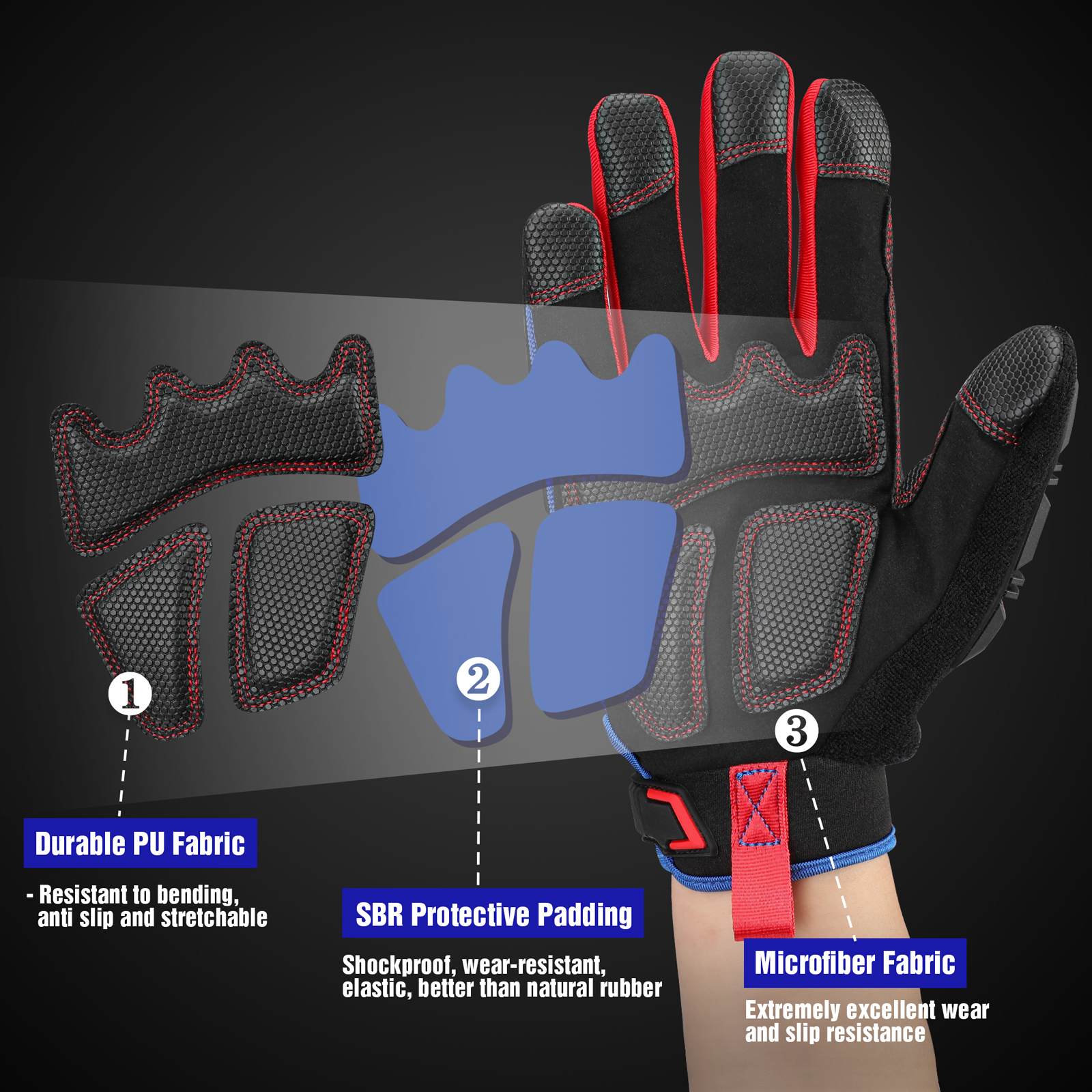 WORKPRO Heavy-duty Work Gloves - Work Glove Impact reseña y precio