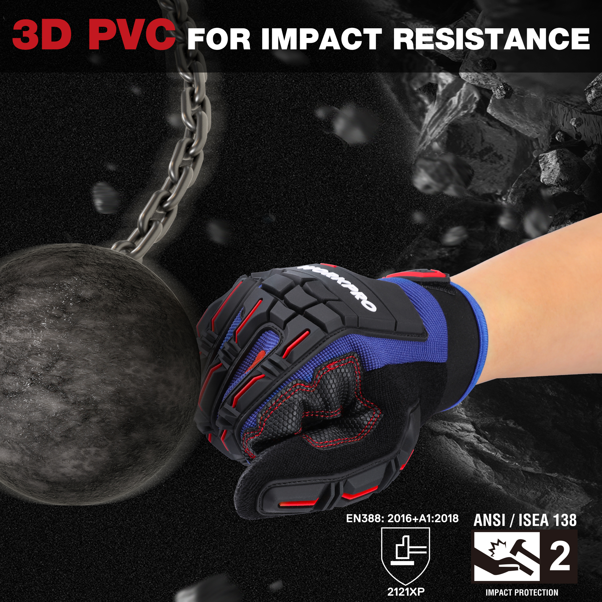 WORKPRO Heavy-duty Work Gloves - Work Glove Impact reseña y precio