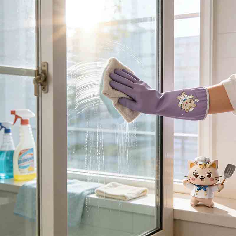 1 pair of household cleaning a - Dish Glove Rubber reseña y precio