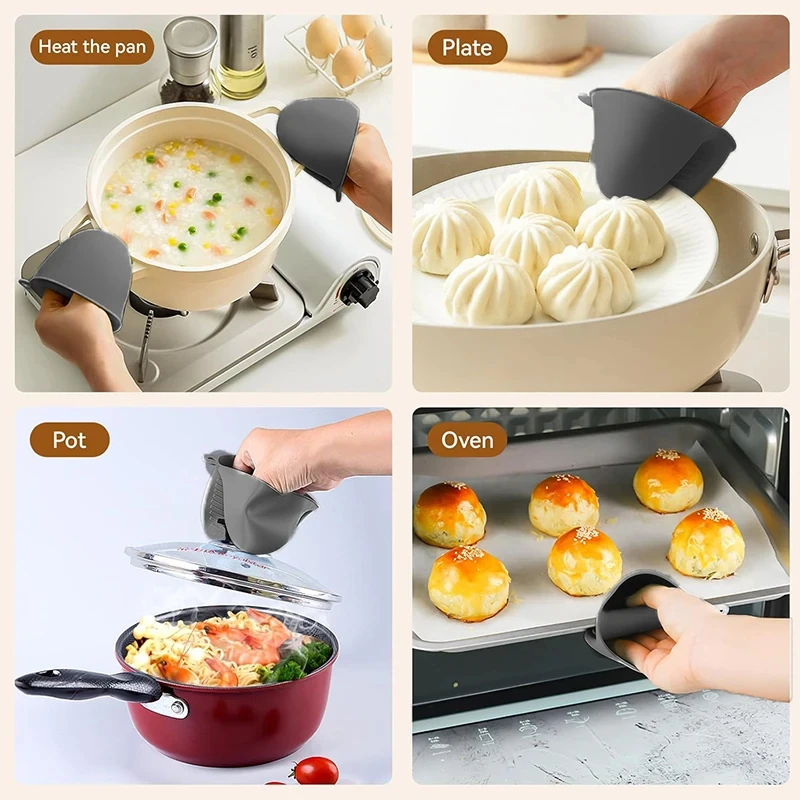 2pcs Mini Oven Gloves Silicone - Oven Mitt Silicone reseña y precio