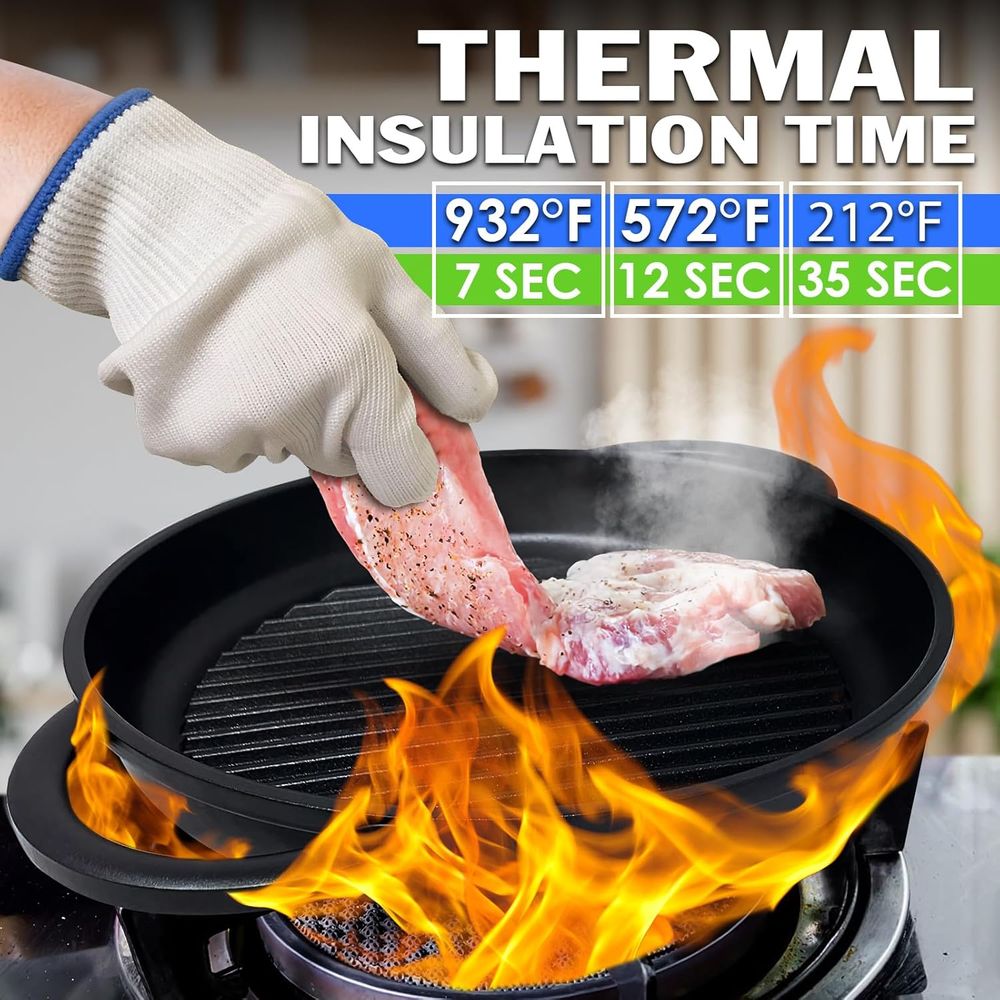 Heat-Resistant Gloves, 9.5 Len - Heat Resistant Glove reseña y precio