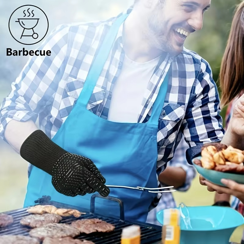 One Piece BBQ Gloves High Temp - Oven Mitt Silicone reseña y precio