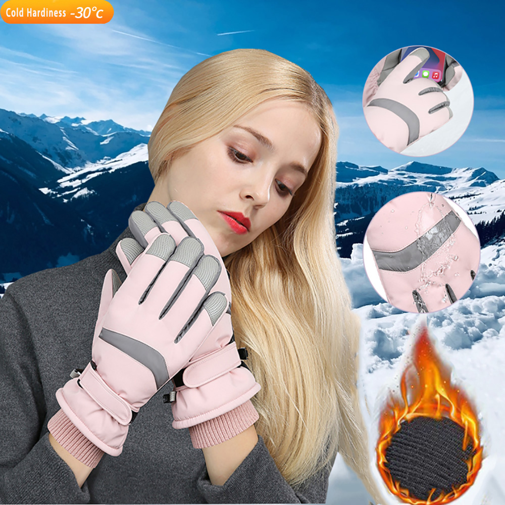 YANBIGUO Ski Gloves Winter Glo - Ski Glove Waterproof reseña y precio