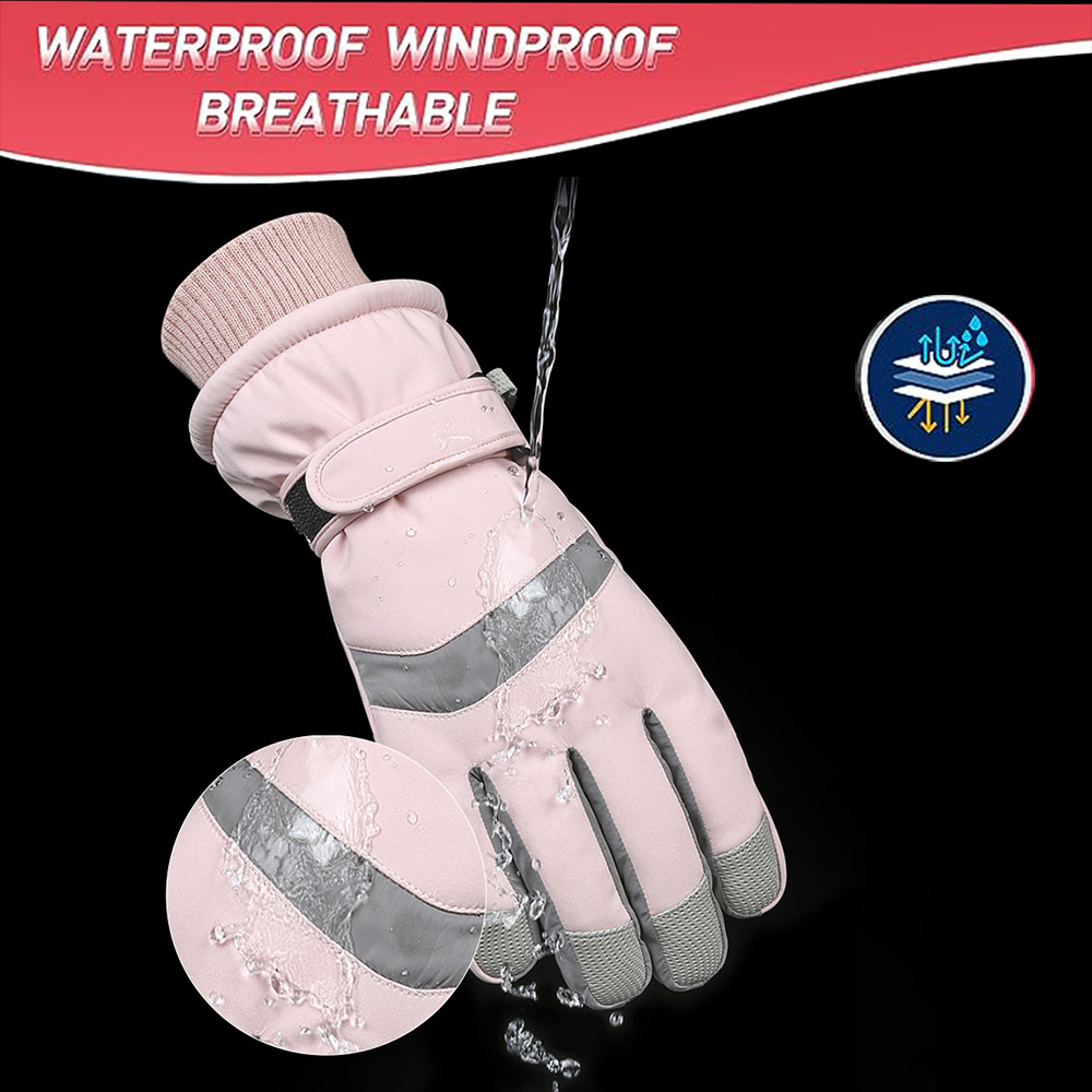 YANBIGUO Ski Gloves Winter Glo - Ski Glove Waterproof reseña y precio