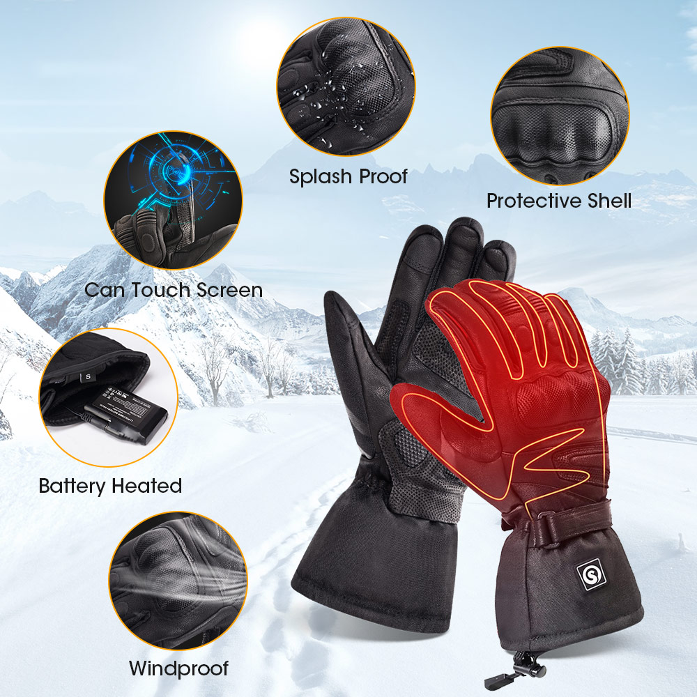 Snow Deer Winter Electric Heat - Ski Glove Waterproof reseña y precio