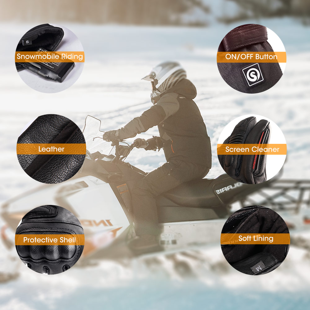 Snow Deer Winter Electric Heat - Ski Glove Waterproof reseña y precio