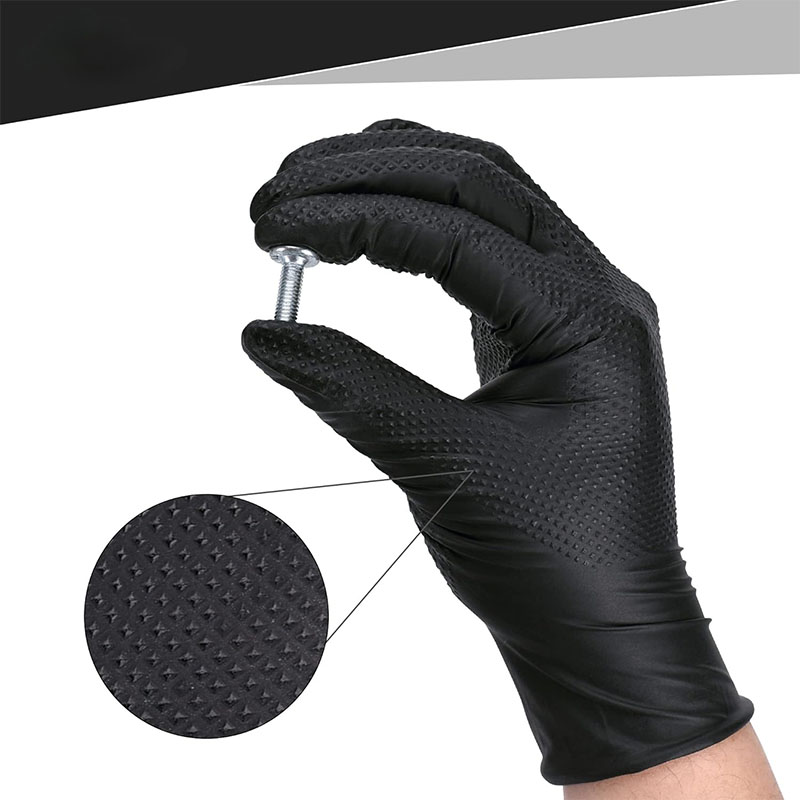 2-100PCS 8mil Heavy Duty Indus - Nitrile Mechanic Glove reseña y precio