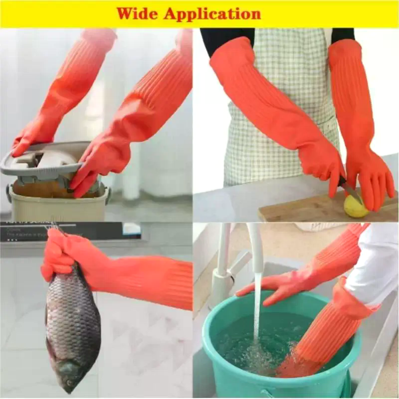 Long Reusable Rubber Dishwashi - Dish Glove Rubber reseña y precio
