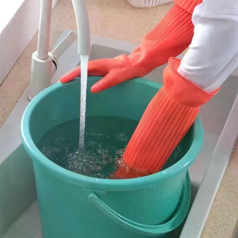 Long Reusable Rubber Dishwashi - Dish Glove Rubber reseña y precio