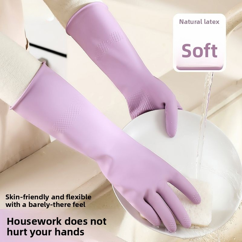 Latex Dish Washing Gloves,with - Dish Glove Rubber reseña y precio
