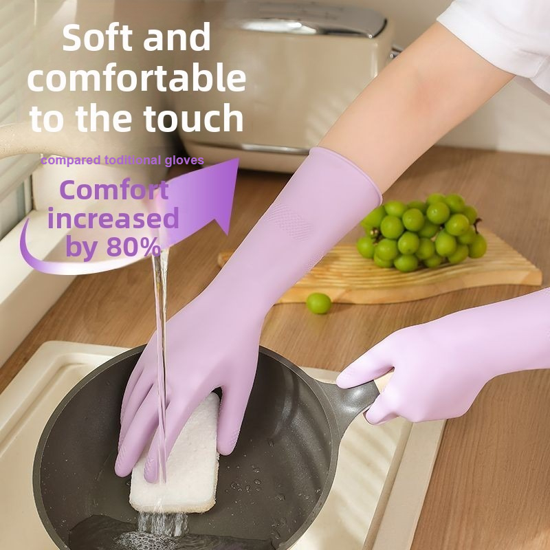 Latex Dish Washing Gloves,with - Dish Glove Rubber reseña y precio