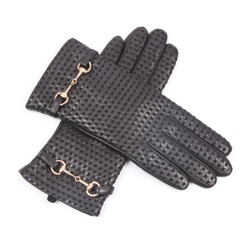 Real Leather Gloves Female The - Wool Glove Lined reseña y precio