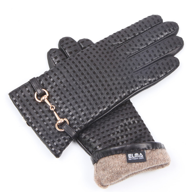 Real Leather Gloves Female The - Wool Glove Lined reseña y precio