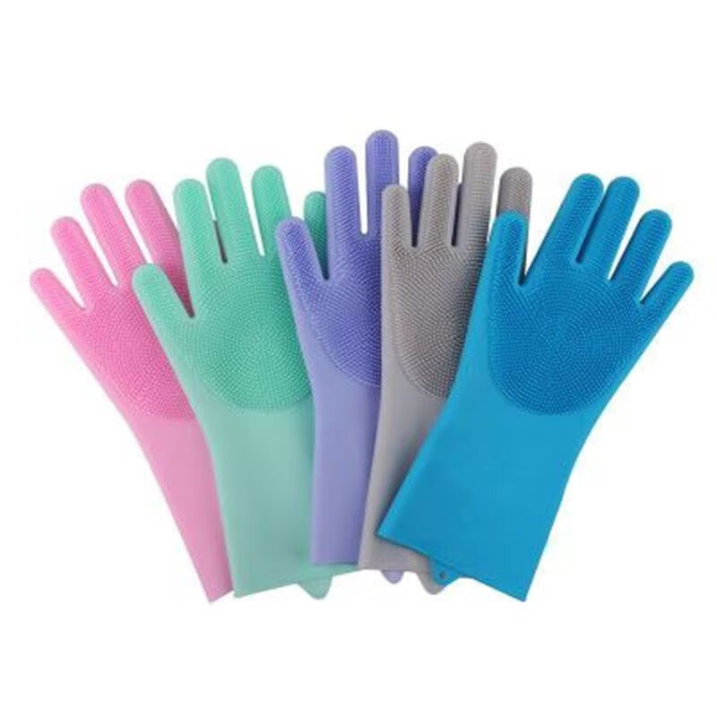 Silicone Dishwashing Gloves, M - Dish Glove Rubber reseña y precio