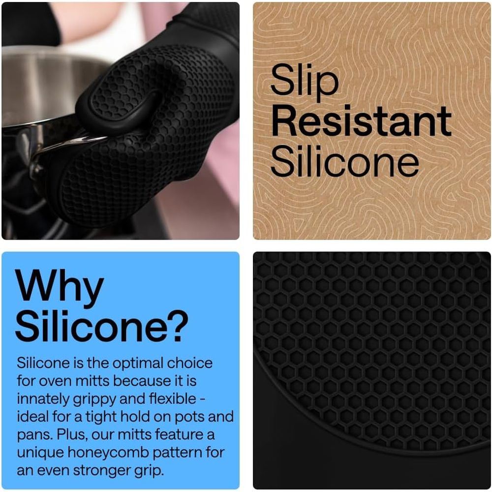 Heat Resistant Silicone Oven M - Heat Resistant Glove reseña y precio