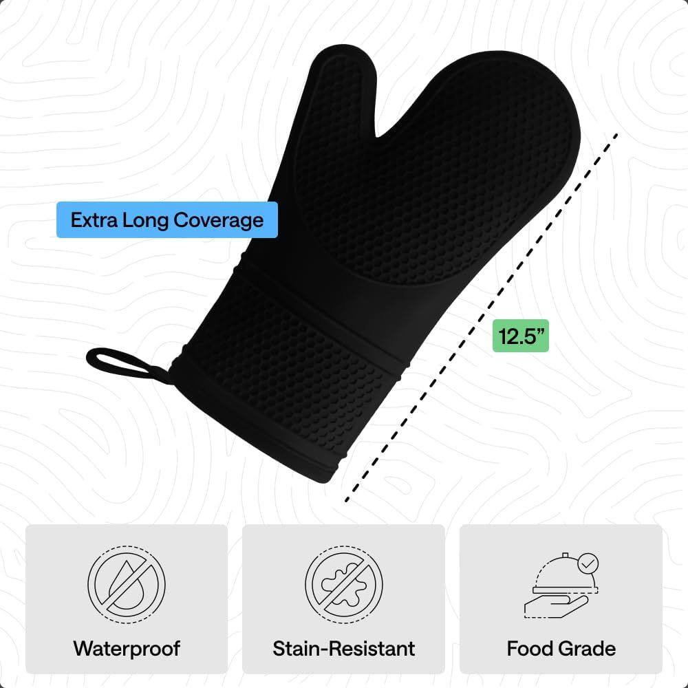Heat Resistant Silicone Oven M - Heat Resistant Glove reseña y precio