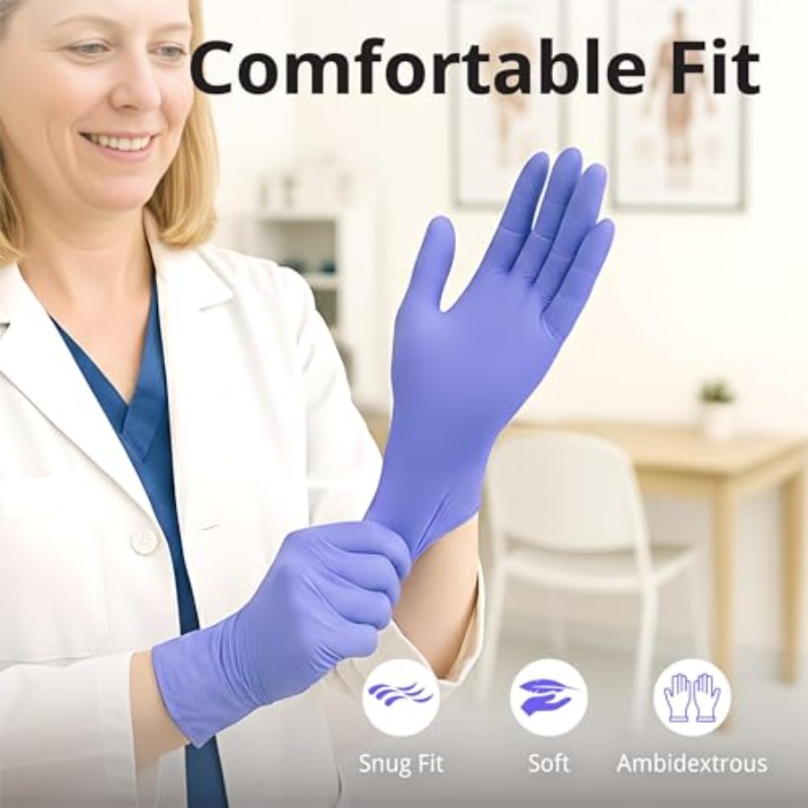 SwiftGrip Disposable Nitrile E - Exam Glove Nitrile reseña y precio