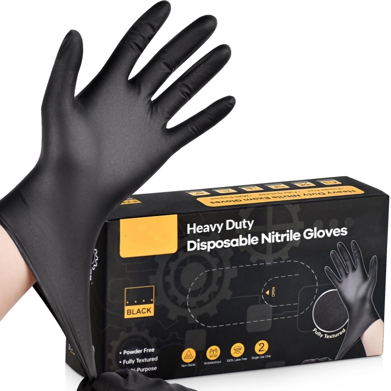 20PCS Black Disposable Nitrile - Nitrile Mechanic Glove reseña y precio