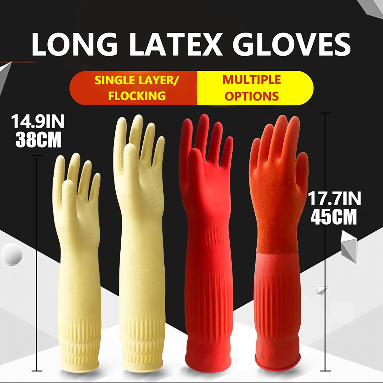 1pair Flexible Comfortable Rub - Dish Glove Rubber reseña y precio