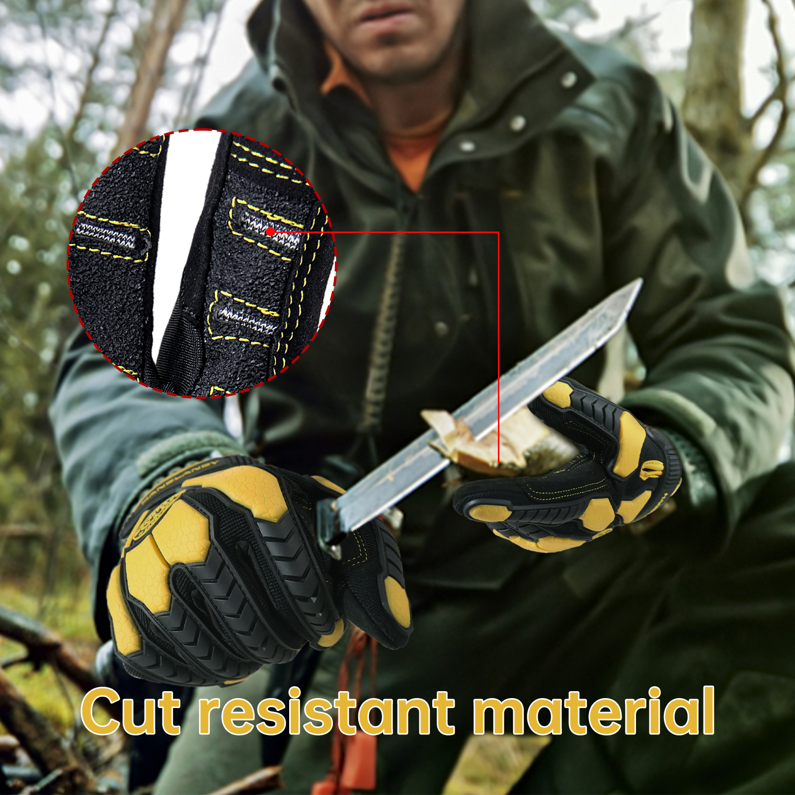 PVC Reinforced Impact Protecti - Work Glove Impact reseña y precio