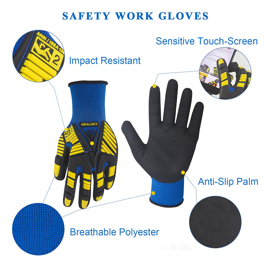 ANSI Level 2 Impact Resistant  - Work Glove Impact reseña y precio