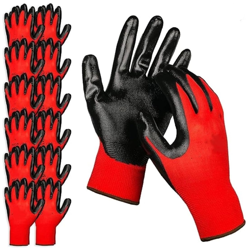 20PCS Nitrile Coated Safety Wo - Nitrile Mechanic Glove reseña y precio