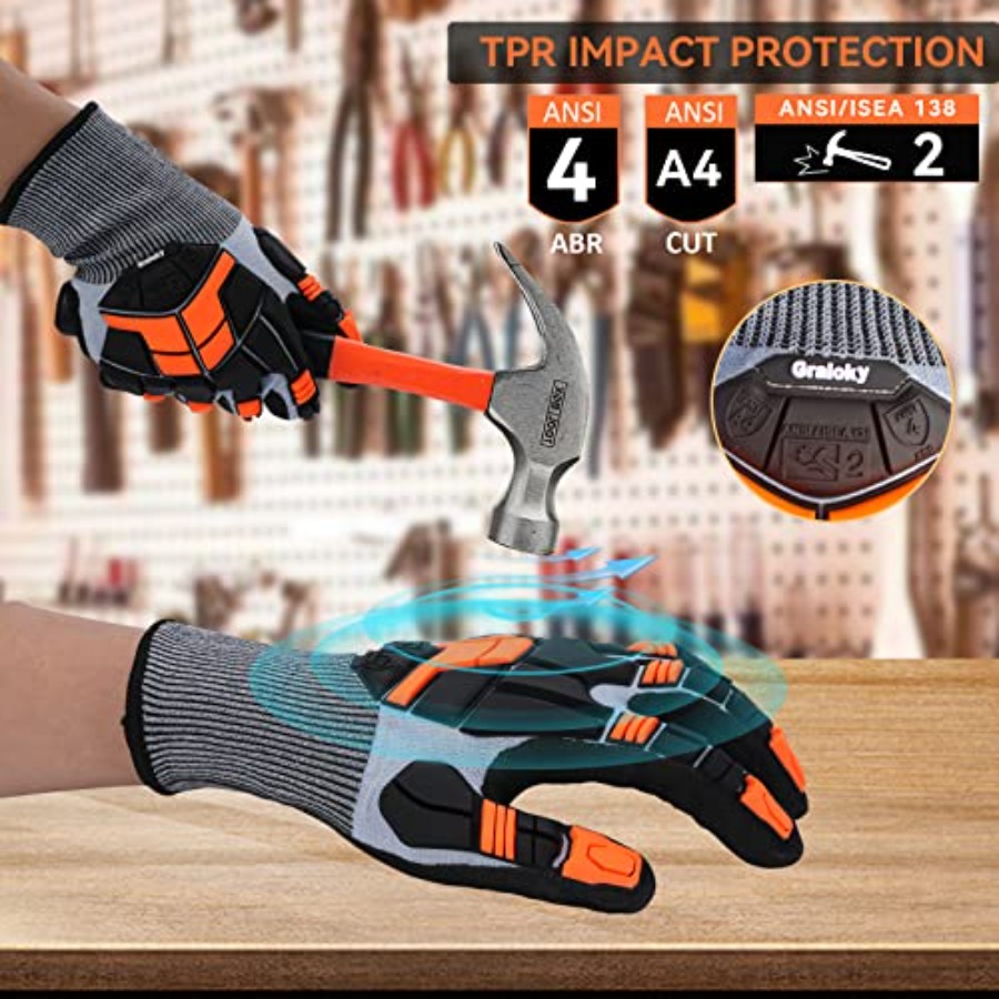 Safety Work Gloves with Impact - Work Glove Impact reseña y precio