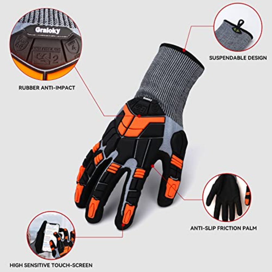 Safety Work Gloves with Impact - Work Glove Impact reseña y precio