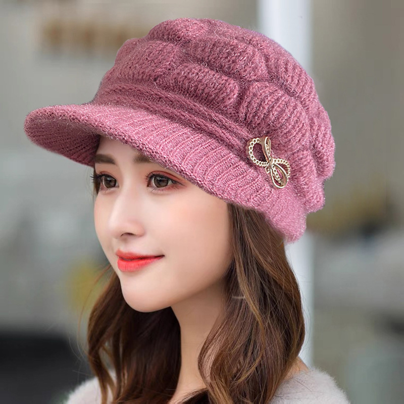 Winter Warm Hat Knitted Hat Ca - Wool Glove Lined reseña y precio