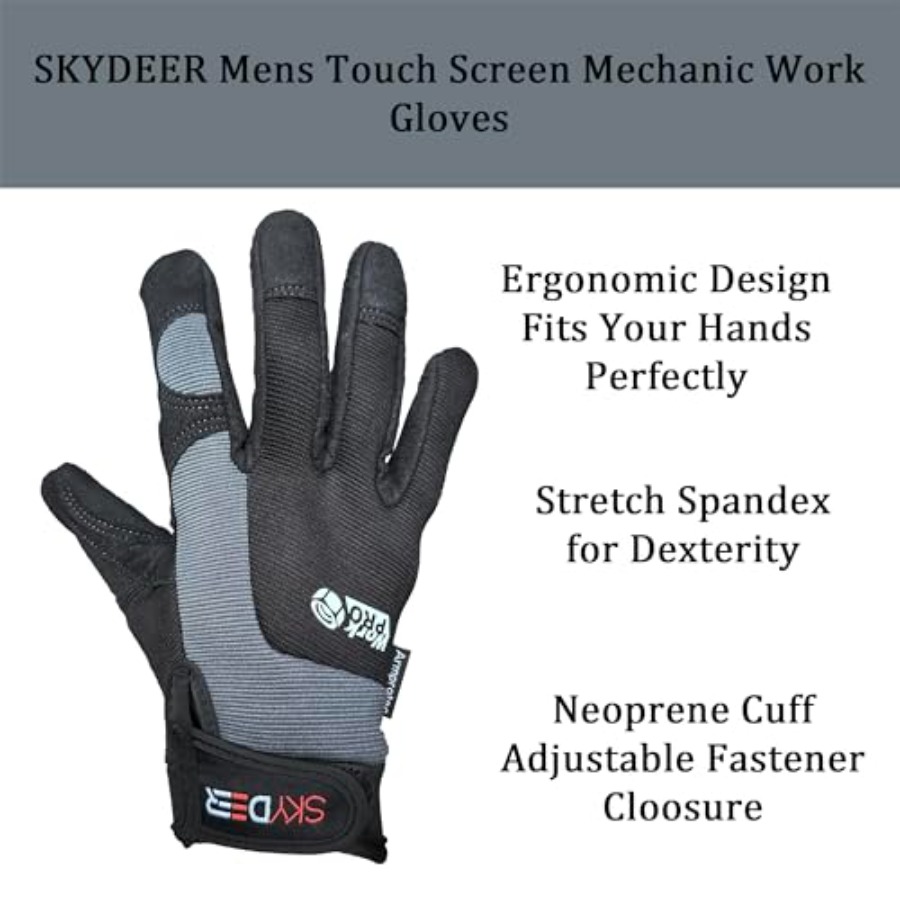 Touch Screen Leather Work Glov - Work Glove Impact reseña y precio