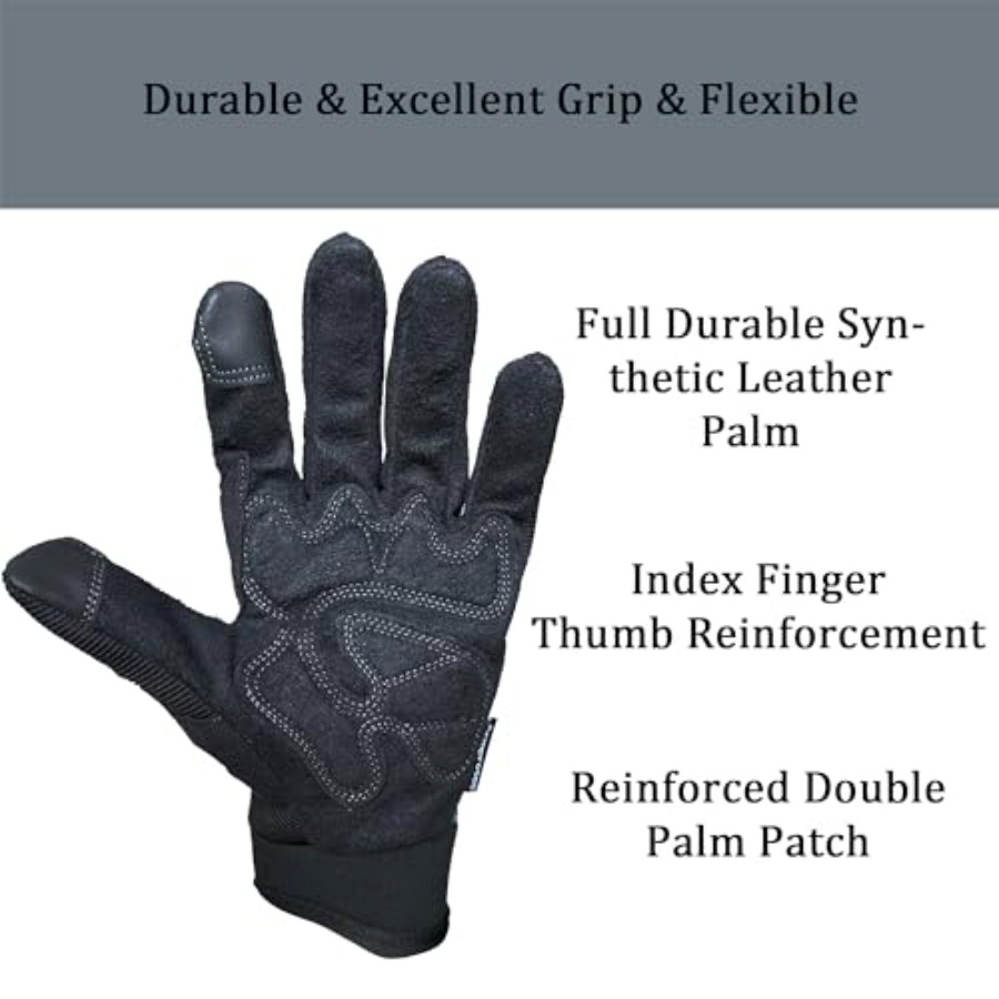 Touch Screen Leather Work Glov - Work Glove Impact reseña y precio