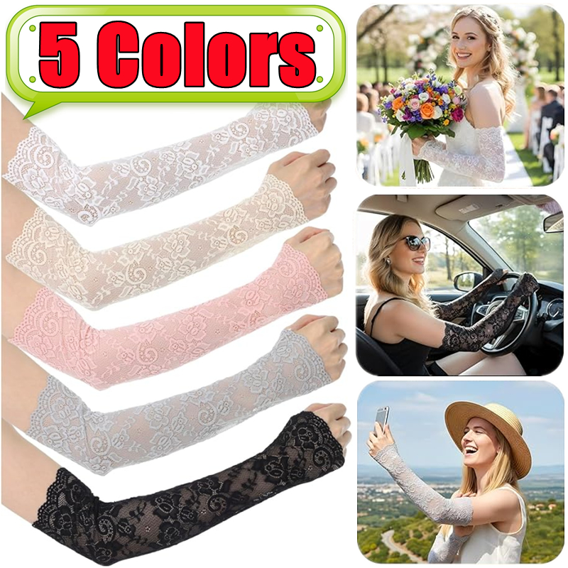 New 1Pair Sexy Lace Hollow-Out - Fingerless Glove Knit reseña y precio