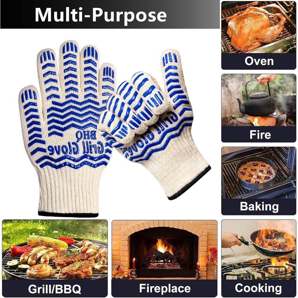 Heat Resistant Oven Gloves - B - Heat Resistant Glove reseña y precio